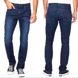 Paige Federal Slim Straight Jeans Men’s Size 33 Waist Dark Wash Stretch Denim